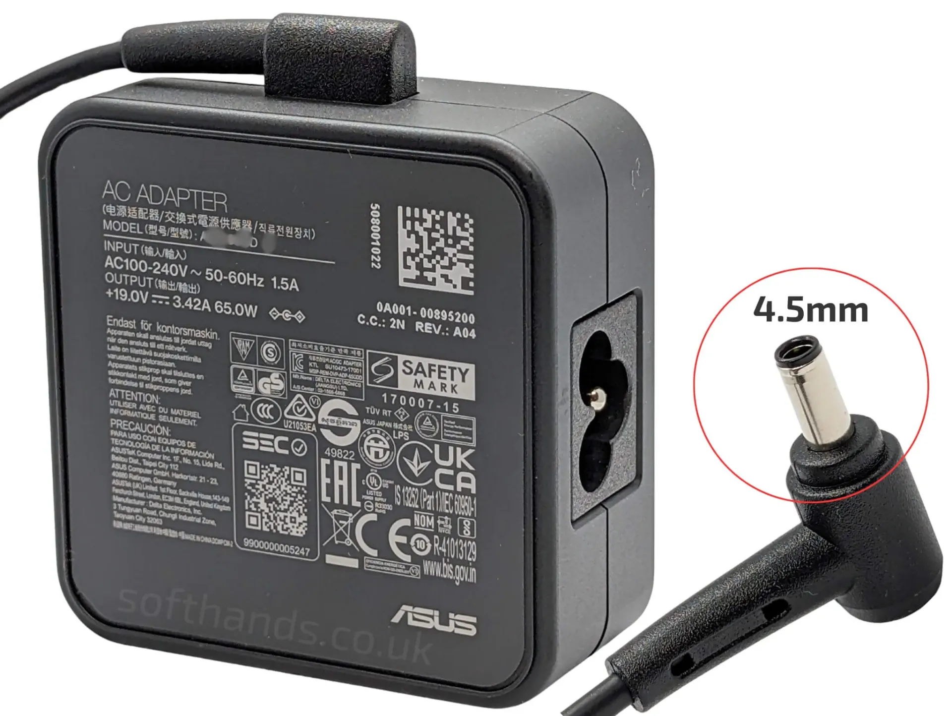 [CAS63] Asus 65W, 19V 3.42, 4.5PHI