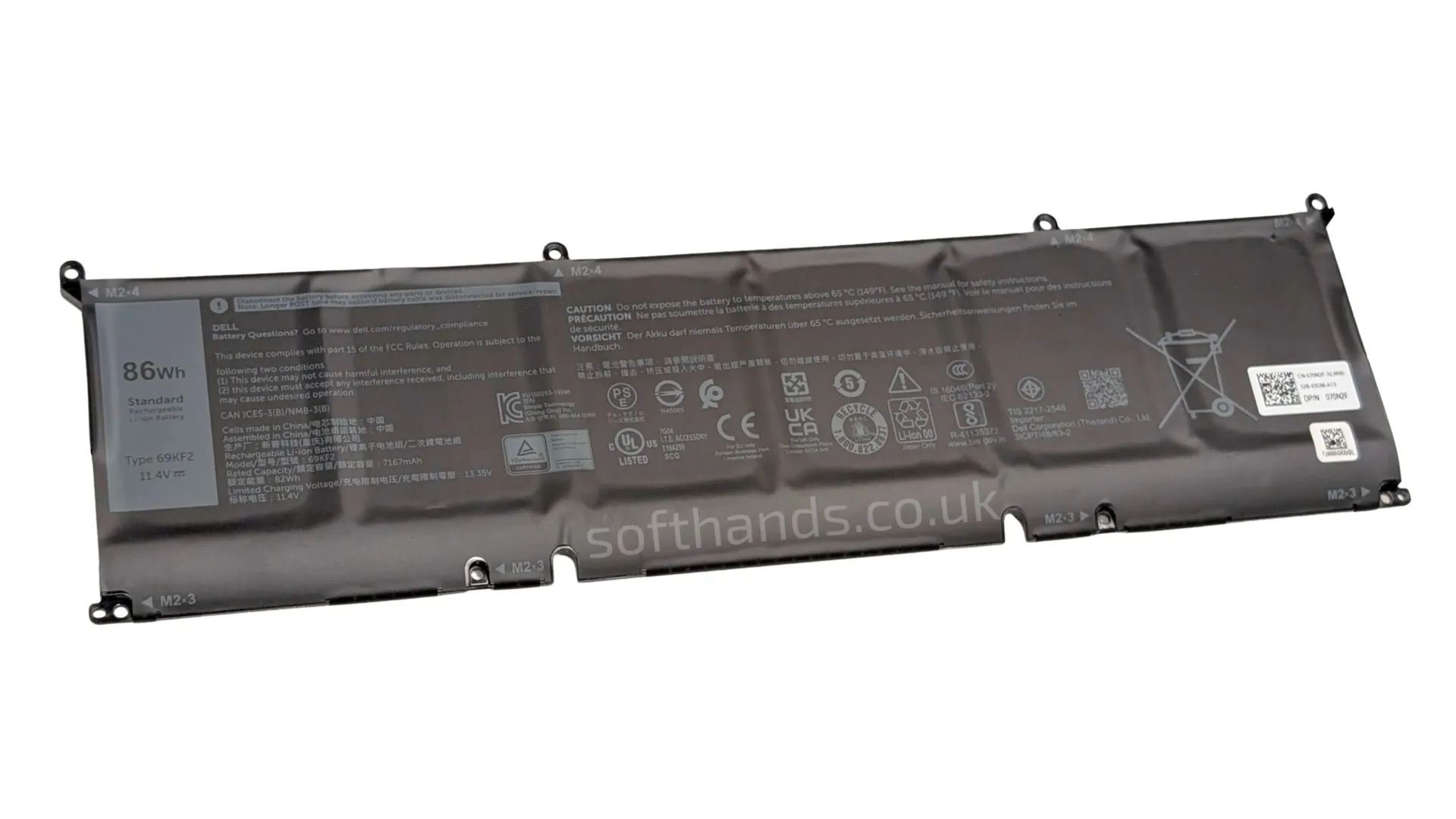 OEM Dell Precision 5570 5550, 11.4v, 82Wh, 69KF2