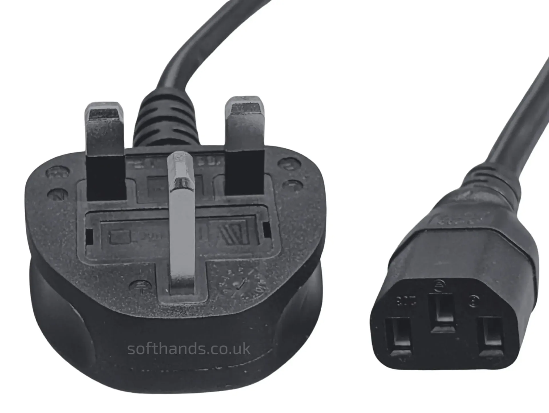 [C13UK2M] C13 UK, Kettle, 2M, Black ( 60 pcs box )