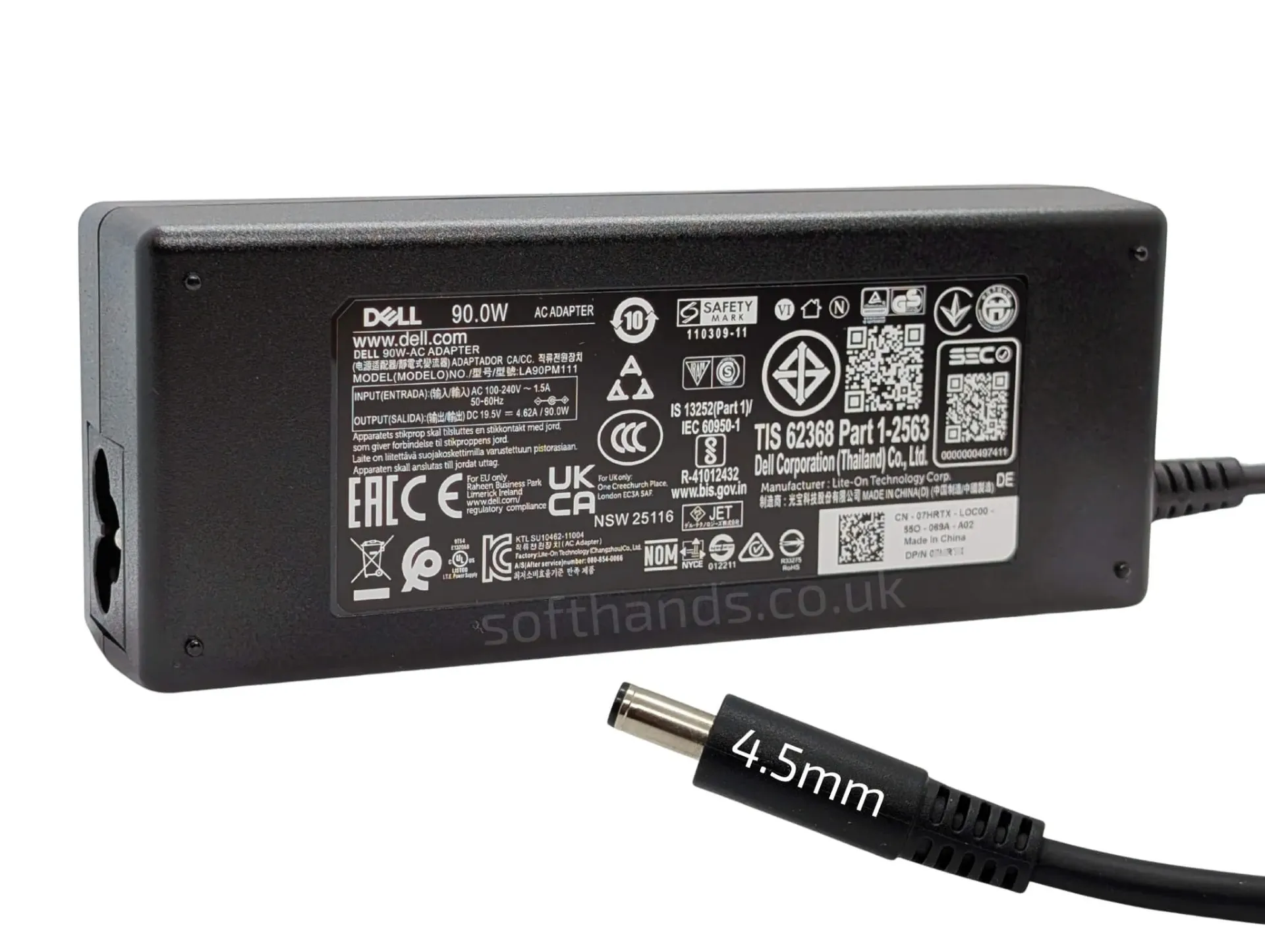 Dell 90W, 19.5V 4.62A, 4.5mm