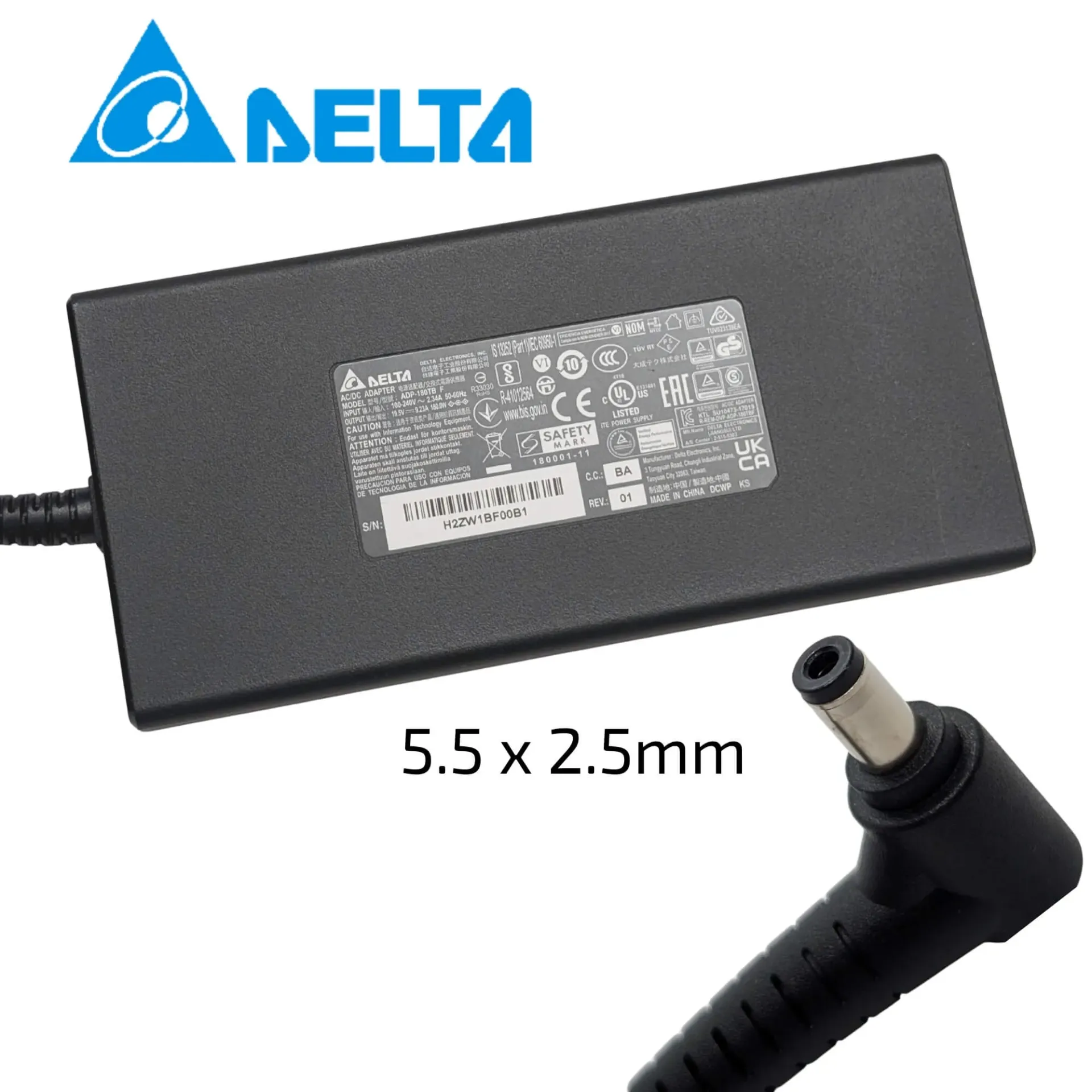 Delta 180W, 19V 9.23A, 5.5MM, ADP-180TB F