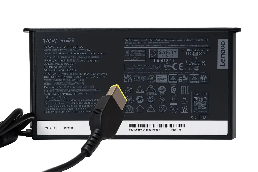 [CL170U] Lenovo 170W, 20V 8.5A, Rectangle