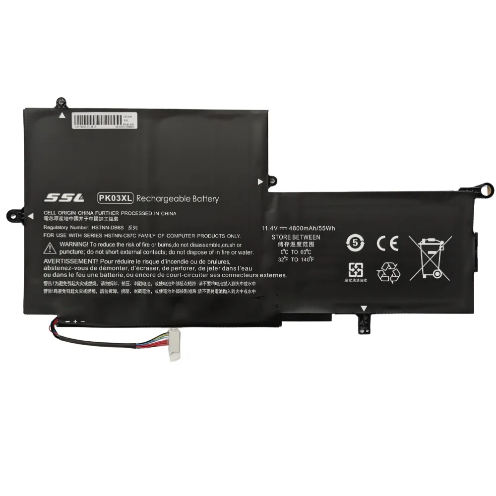 [PK03XL] Spectre X360 13 G1 G2, 11.4V, 55Wh, PK03XL