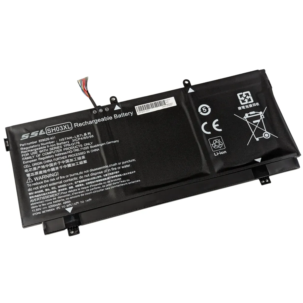Spectre x360 13, 11.55v, 49Wh, SH03XL