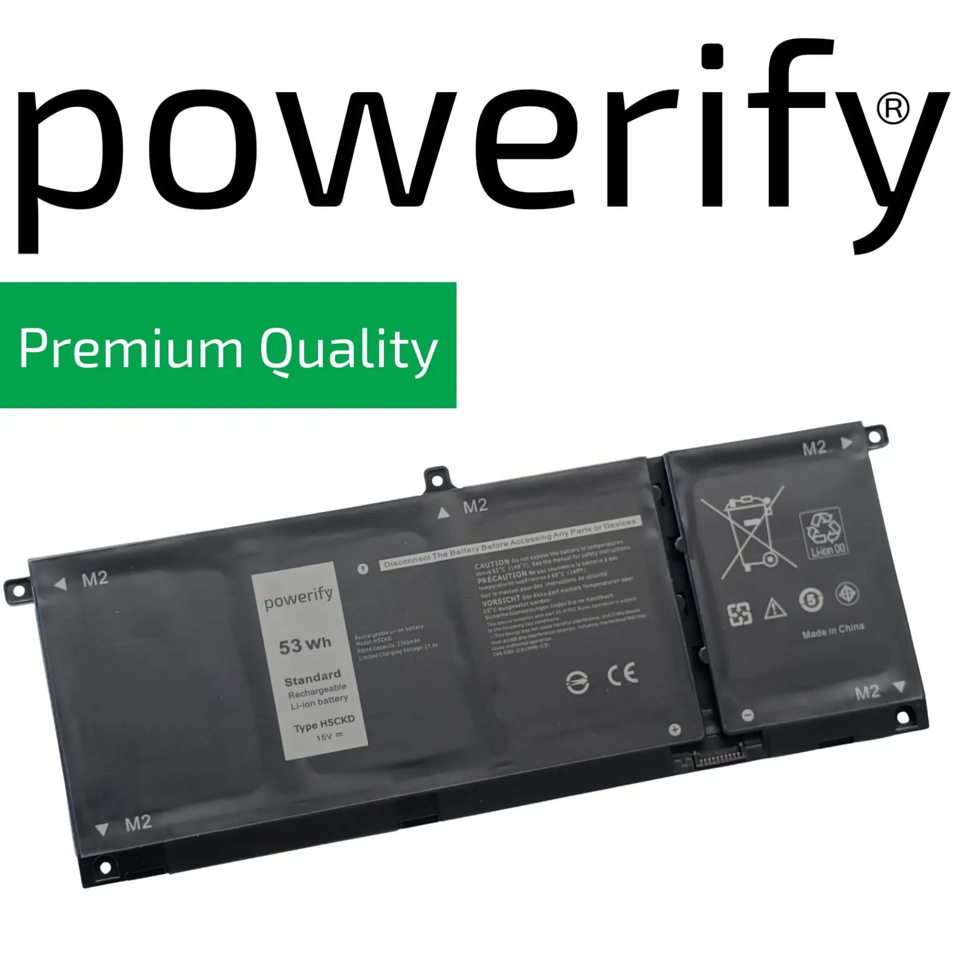 [BD3410] Latitude 3410 3510, 4 Cell, 53Wh, H5CKD