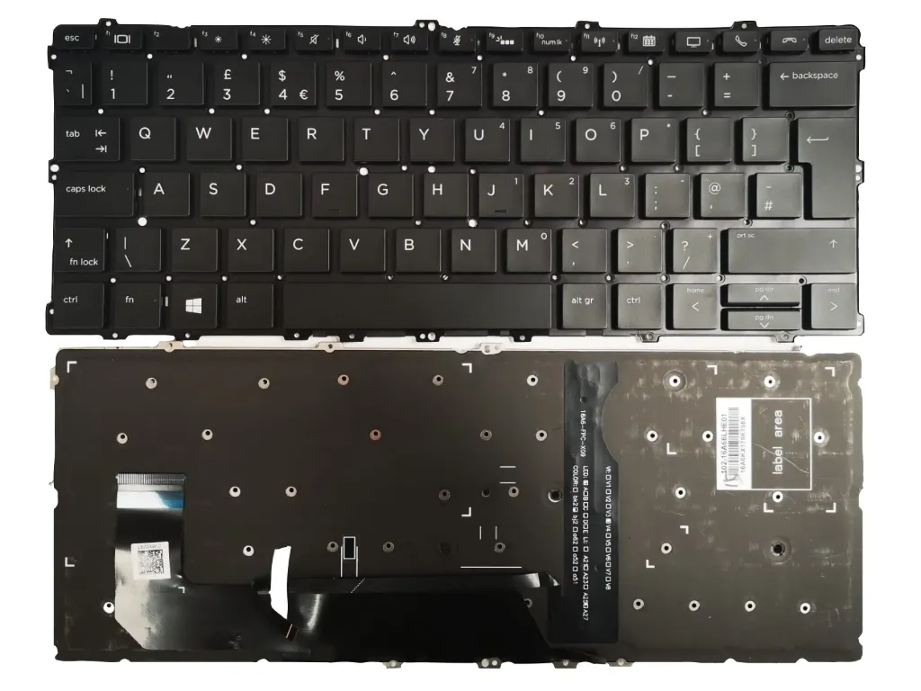 [KH1030G2] HP EliteBook 1030 G2 G3 UK Backlit Keyboard