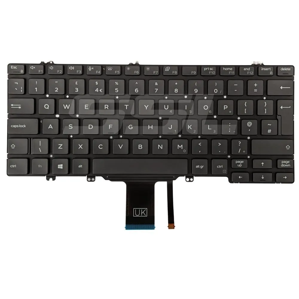 [KD5300] Dell Latitude 5300 7300 UK Backlit Keyboard 3JKFK