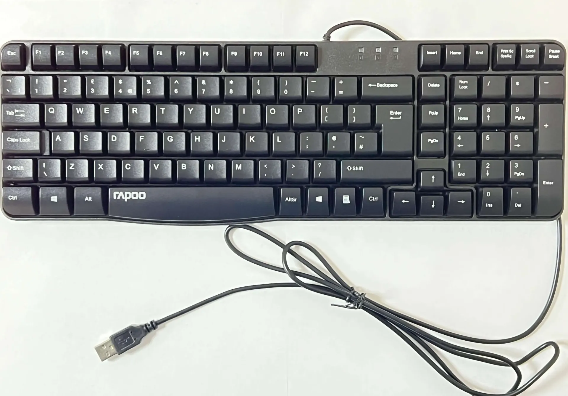 Rapoo USB Desktop UK Keyboard N2400