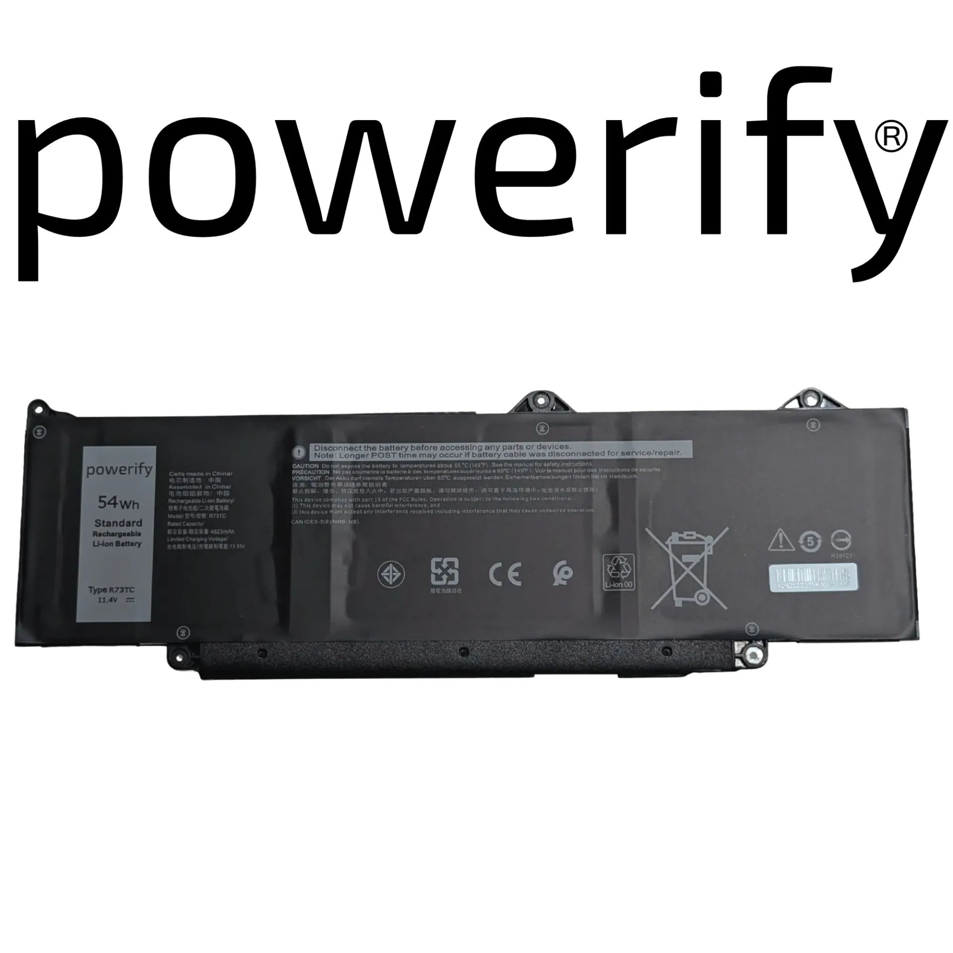 Dell Latitude 5540 Precision 3590, 11.4V, 54Wh, R73TC